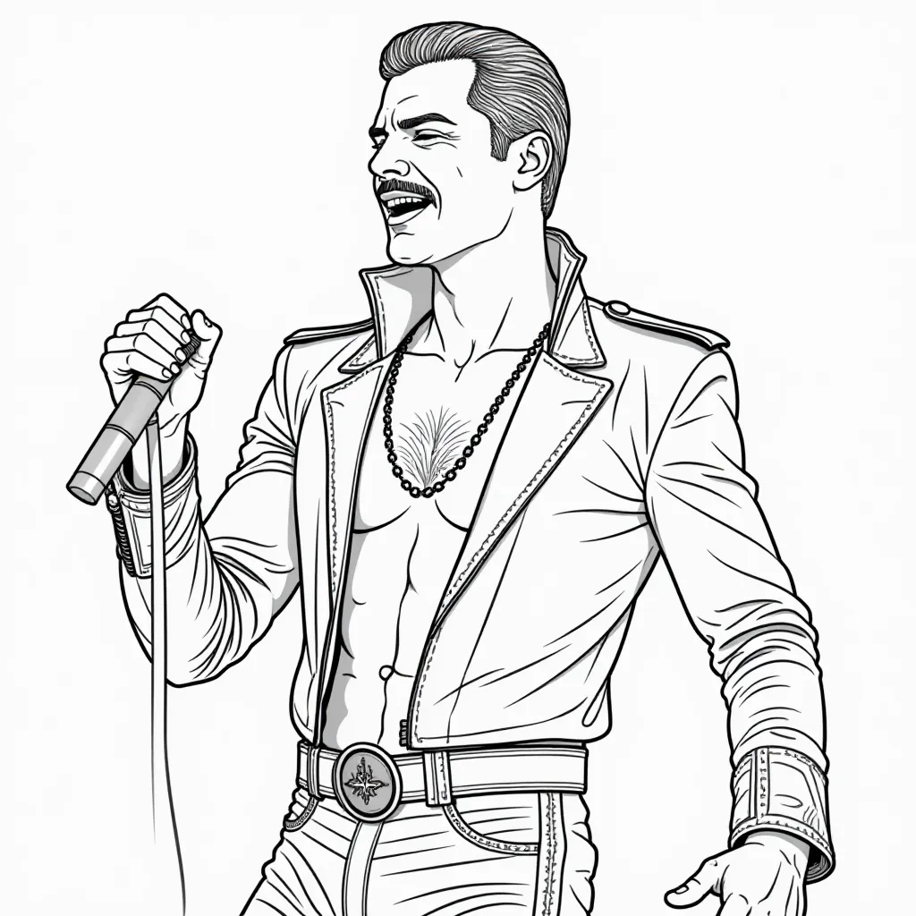 FREDDIE MERCURY صفحات التلوين