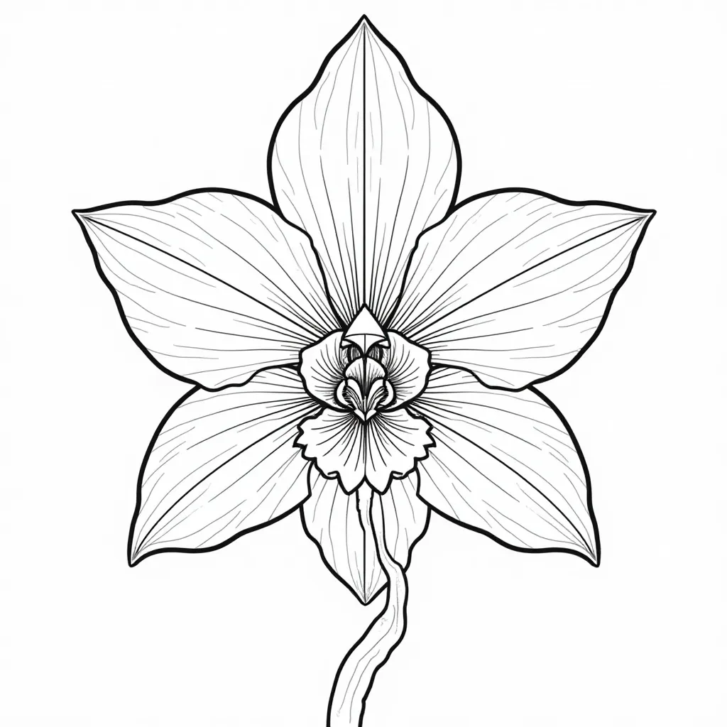 plant Dendrobium Noble صفحات التلوين
