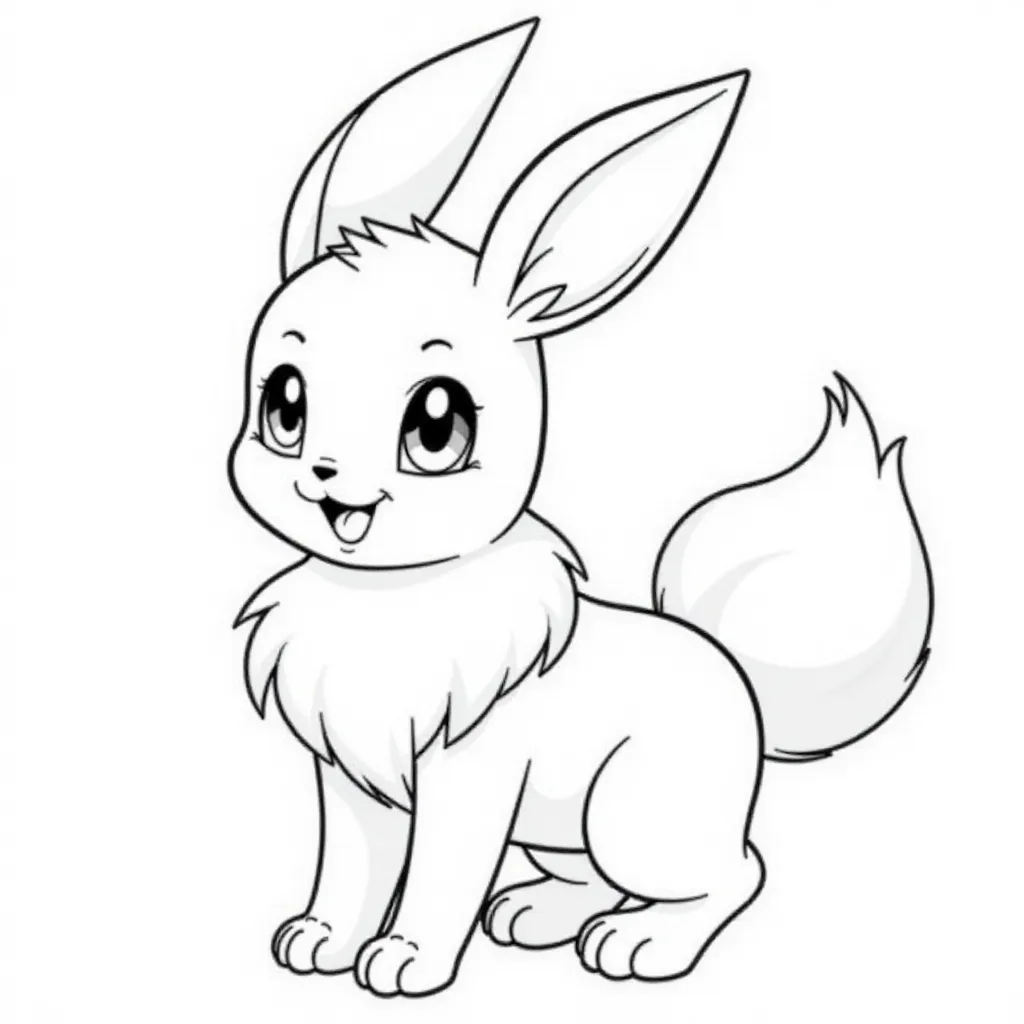 eevee pokemon  صفحات التلوين
