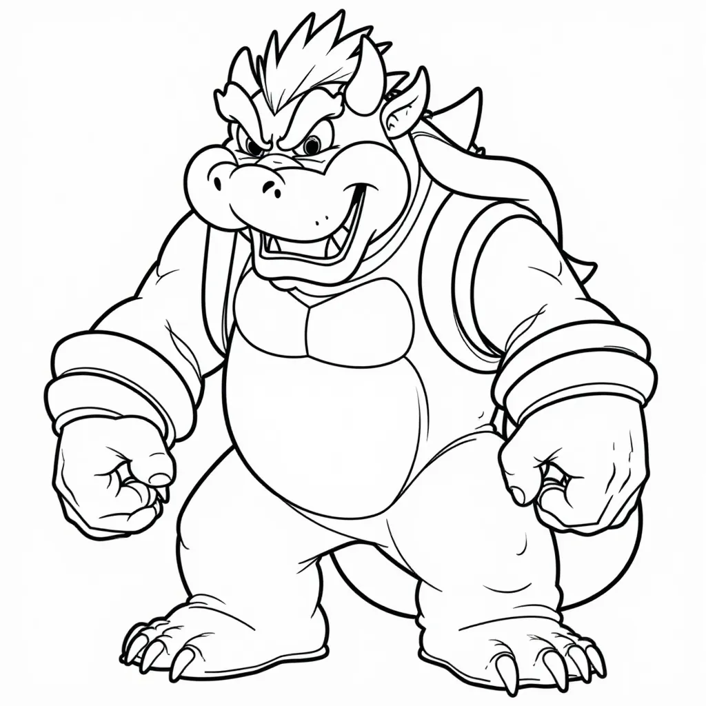 bowser  صفحات التلوين