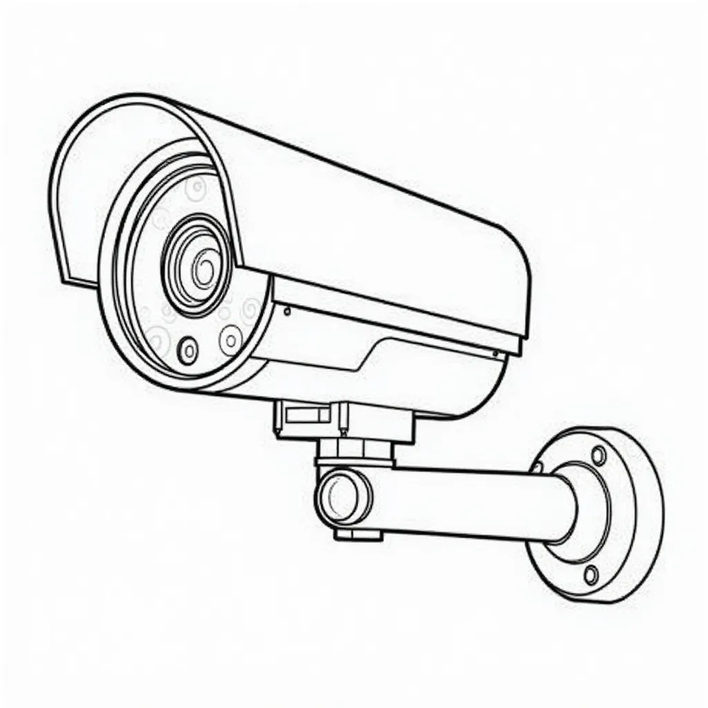 security camera صفحات التلوين