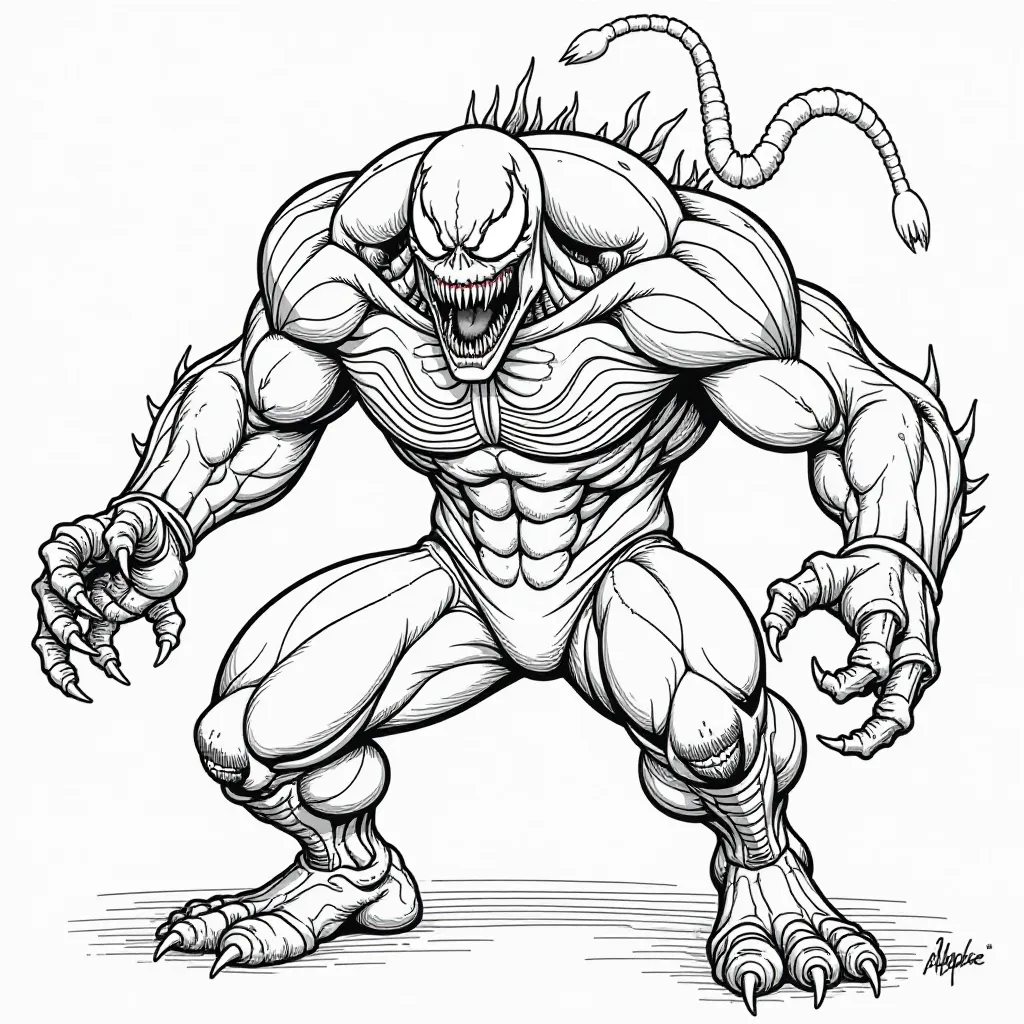 venom  صفحات التلوين