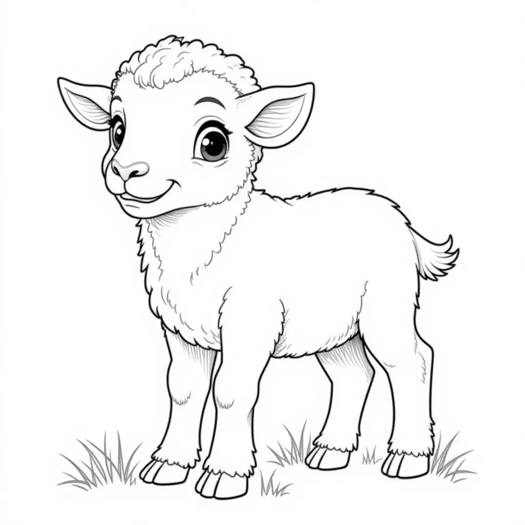 lamb  صفحات التلوين