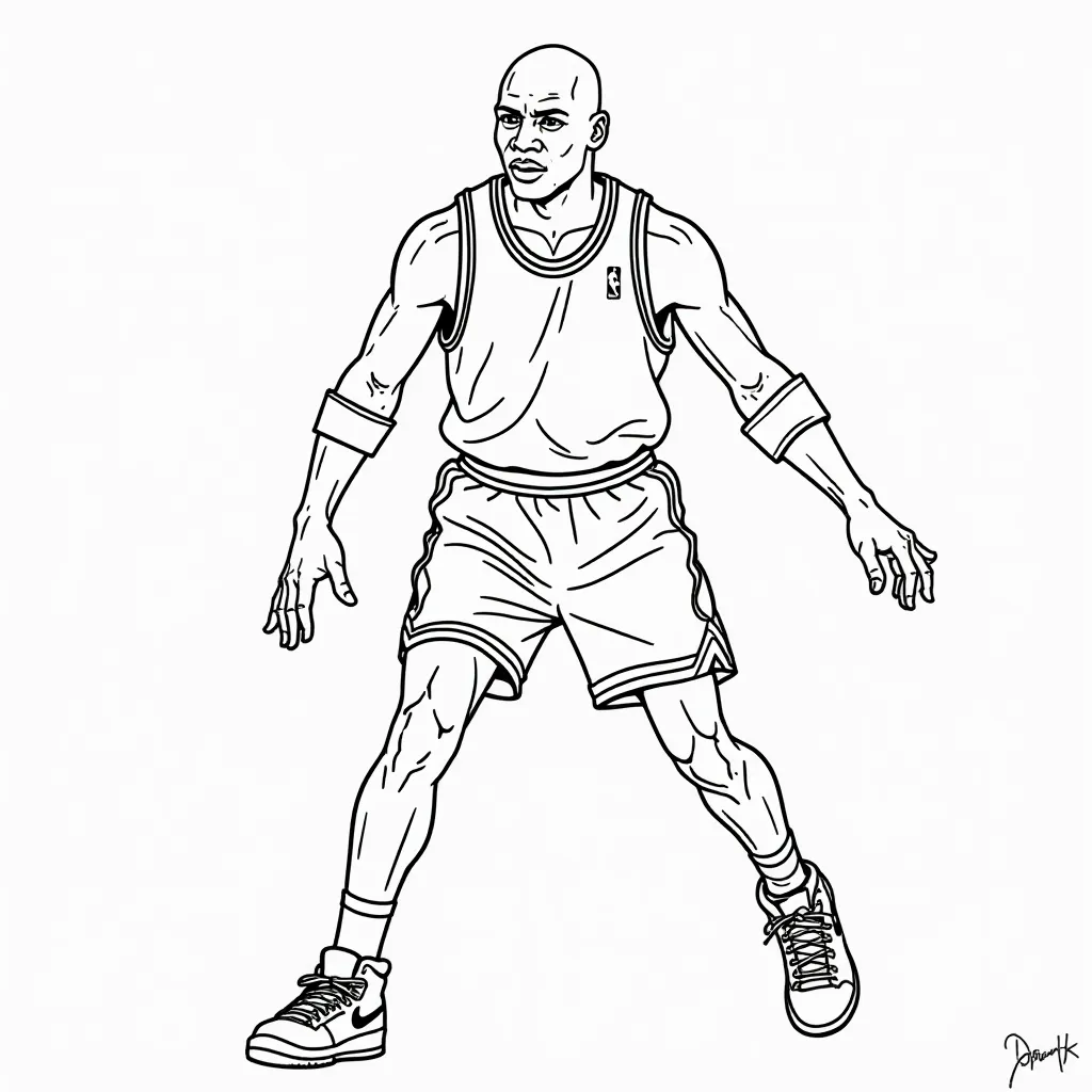 michael jordan  صفحات التلوين