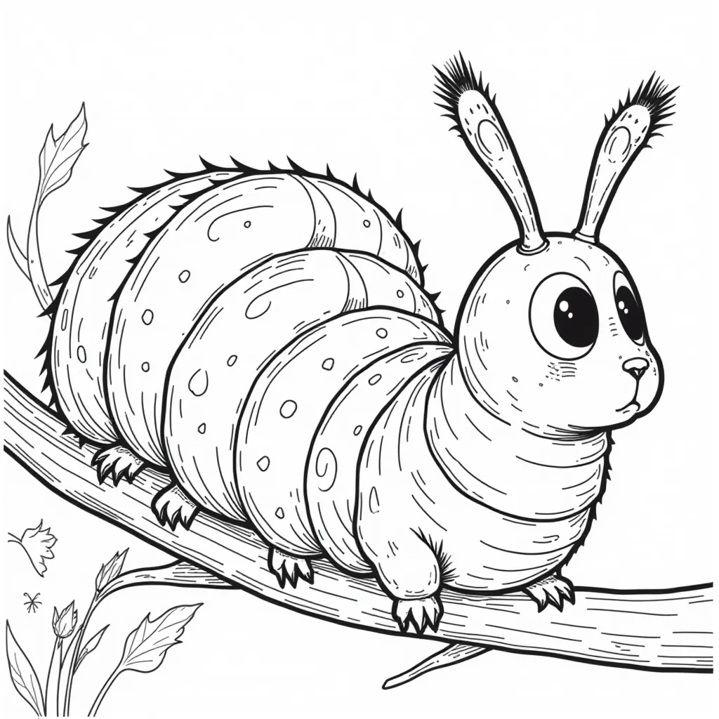 hungry caterpillar  صفحات التلوين
