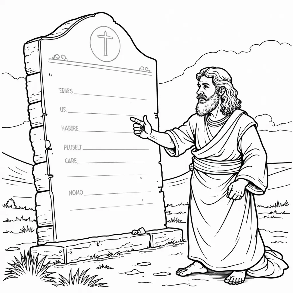 ten commandments  صفحات التلوين