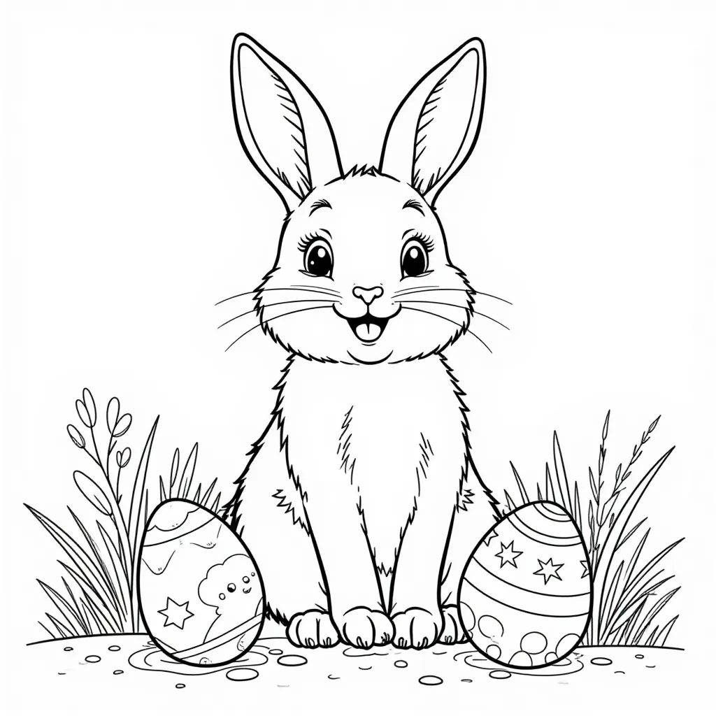 happy easter  صفحات التلوين