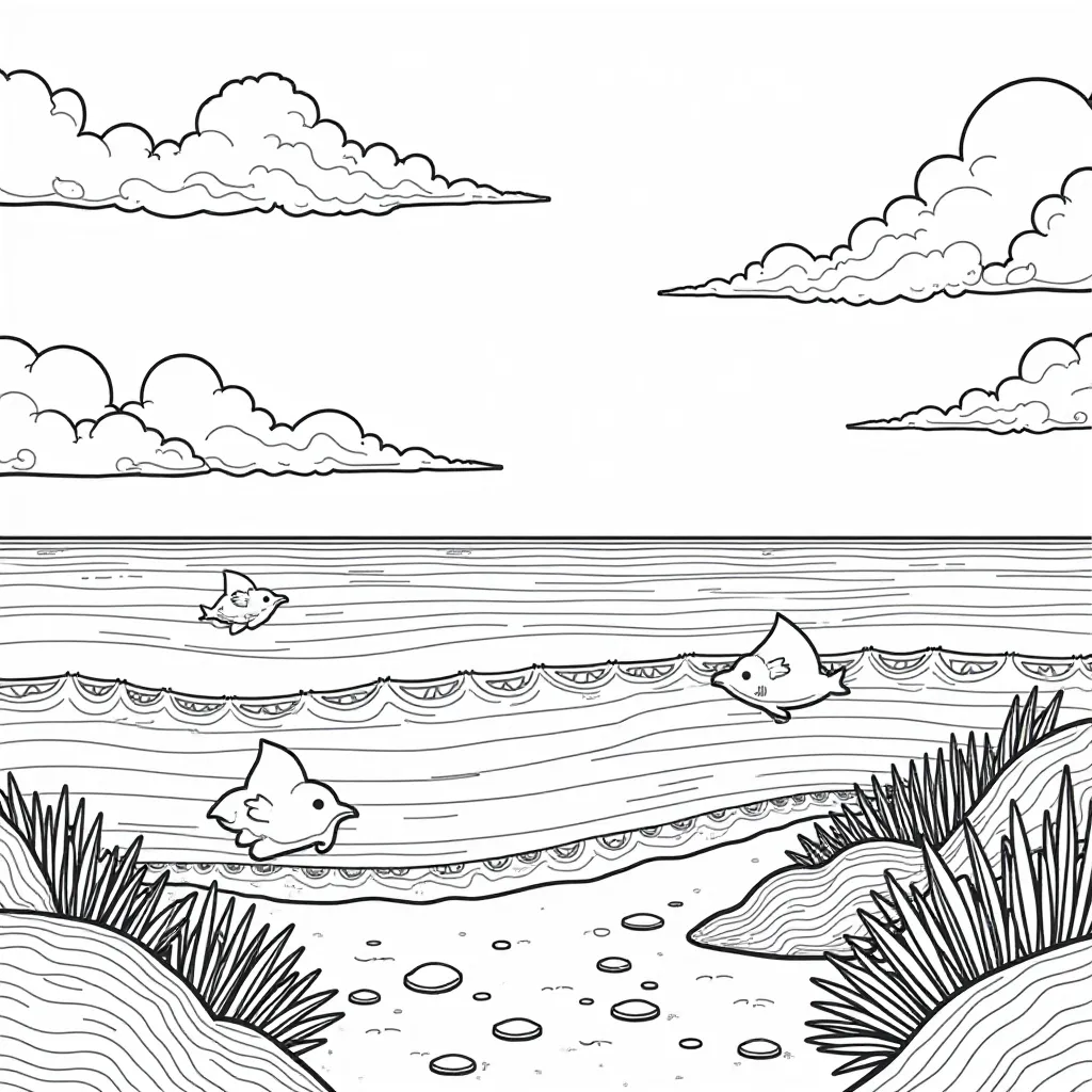 ocean  Páginas para Colorear