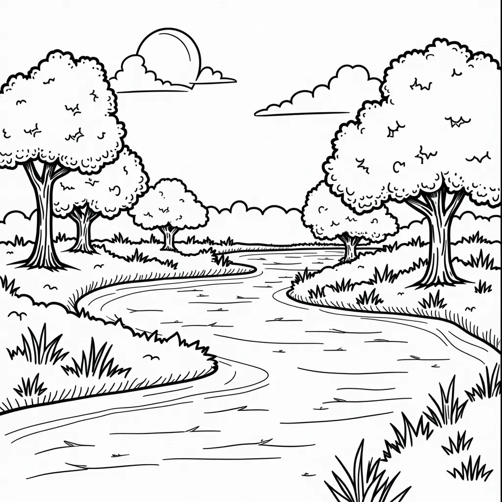 park coloring pages