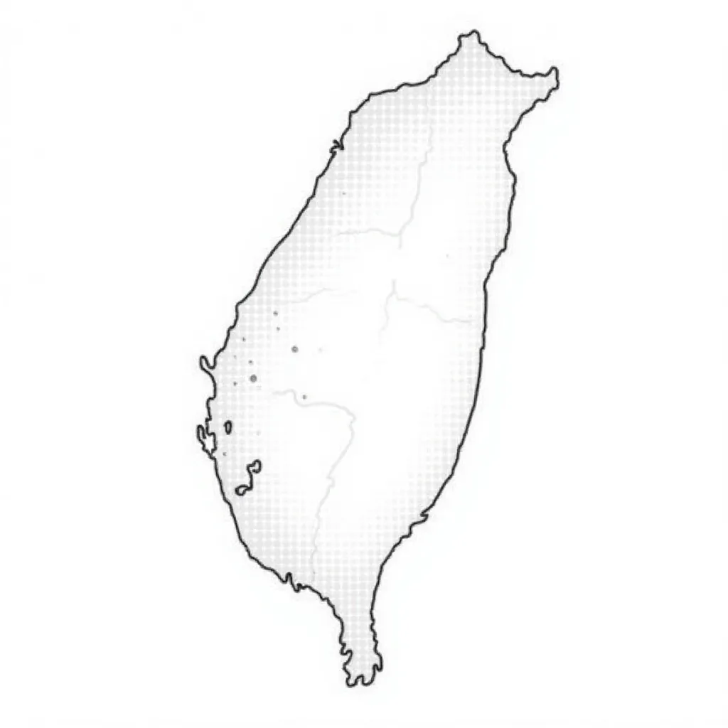 Taiwan map صفحات التلوين