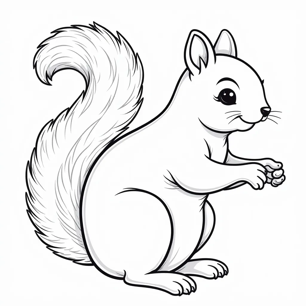 Squirrel صفحات التلوين