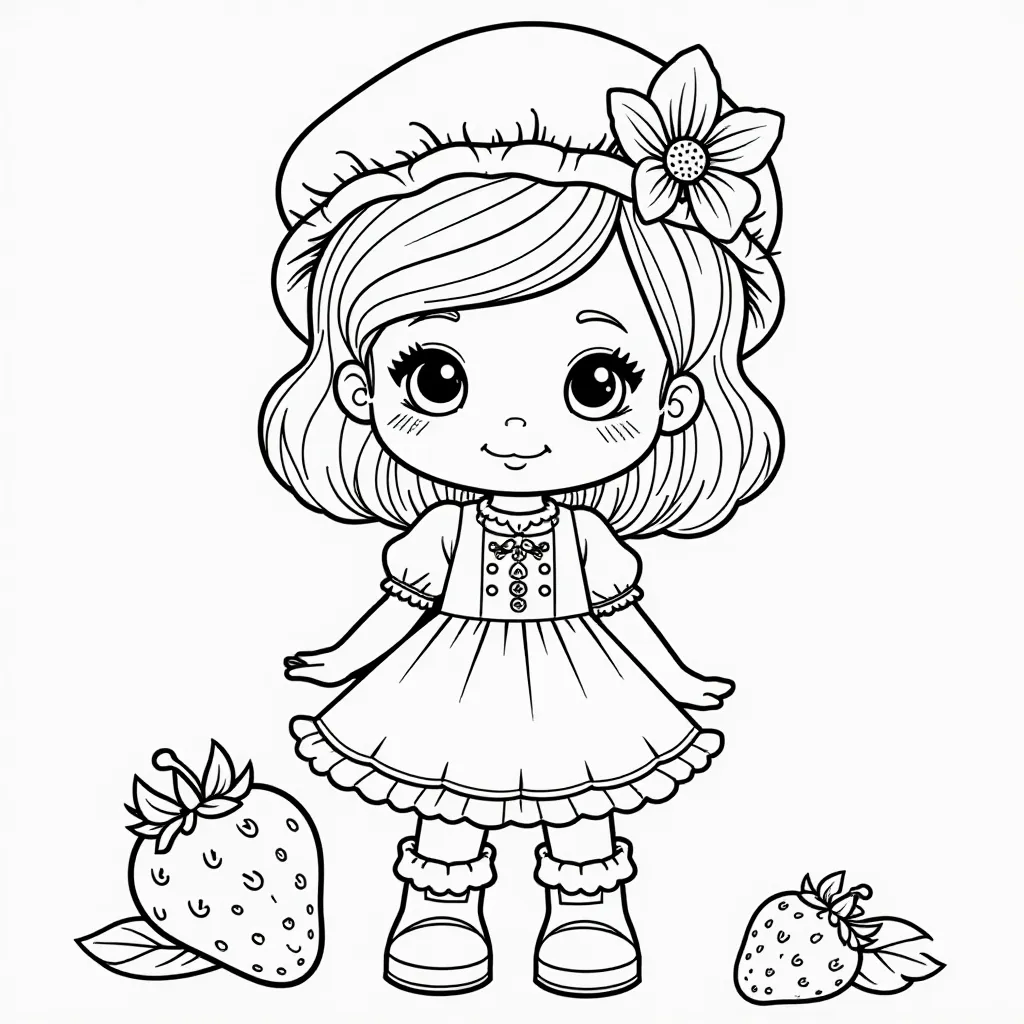 strawberry shortcake صفحات التلوين