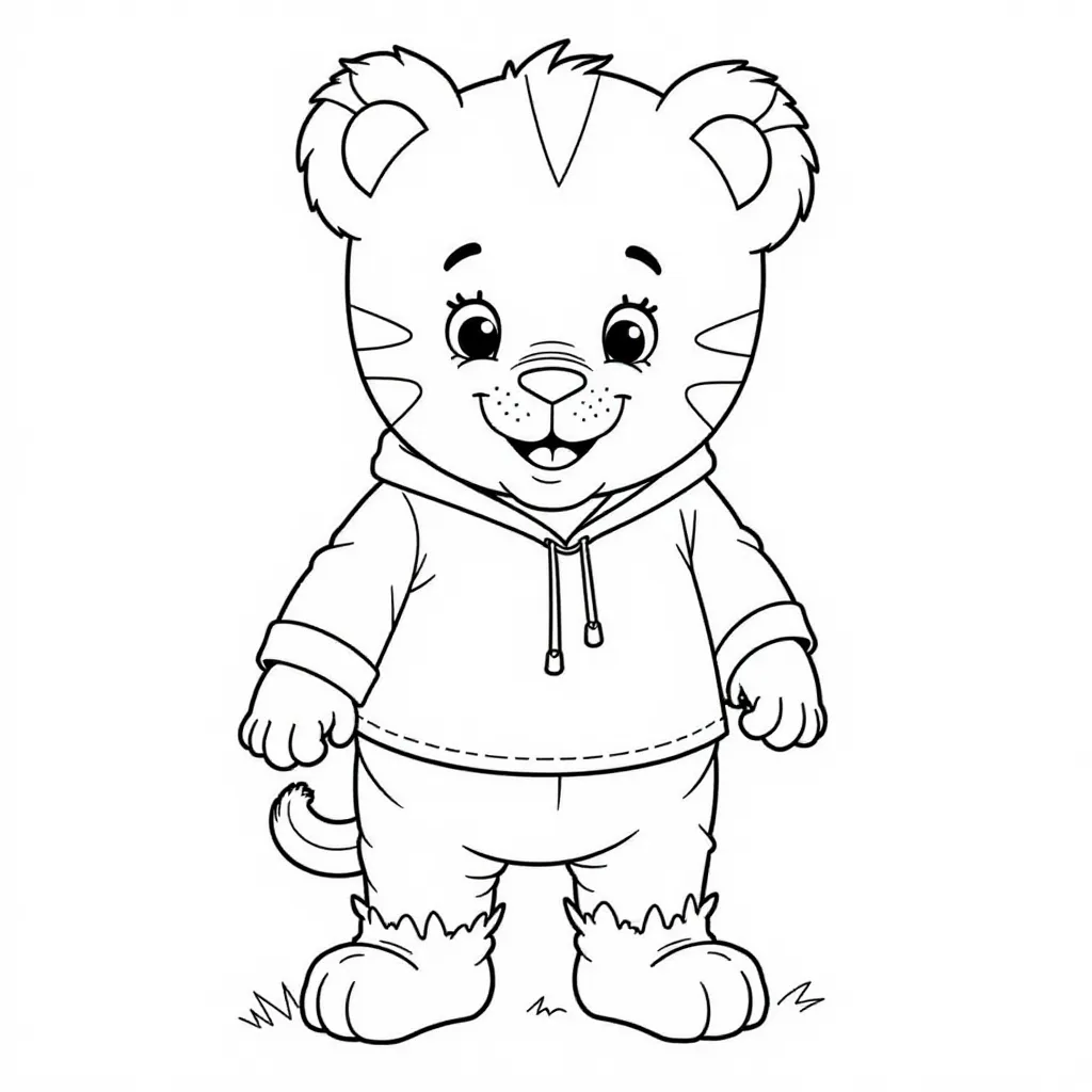 daniel tiger  صفحات التلوين