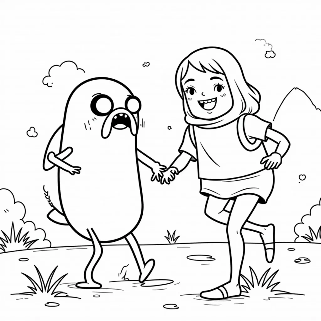 adventure time human fin coloring pages