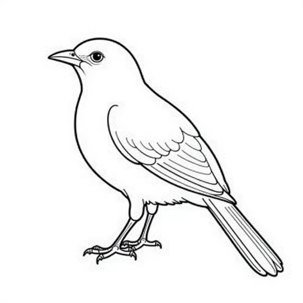 bird صفحات التلوين