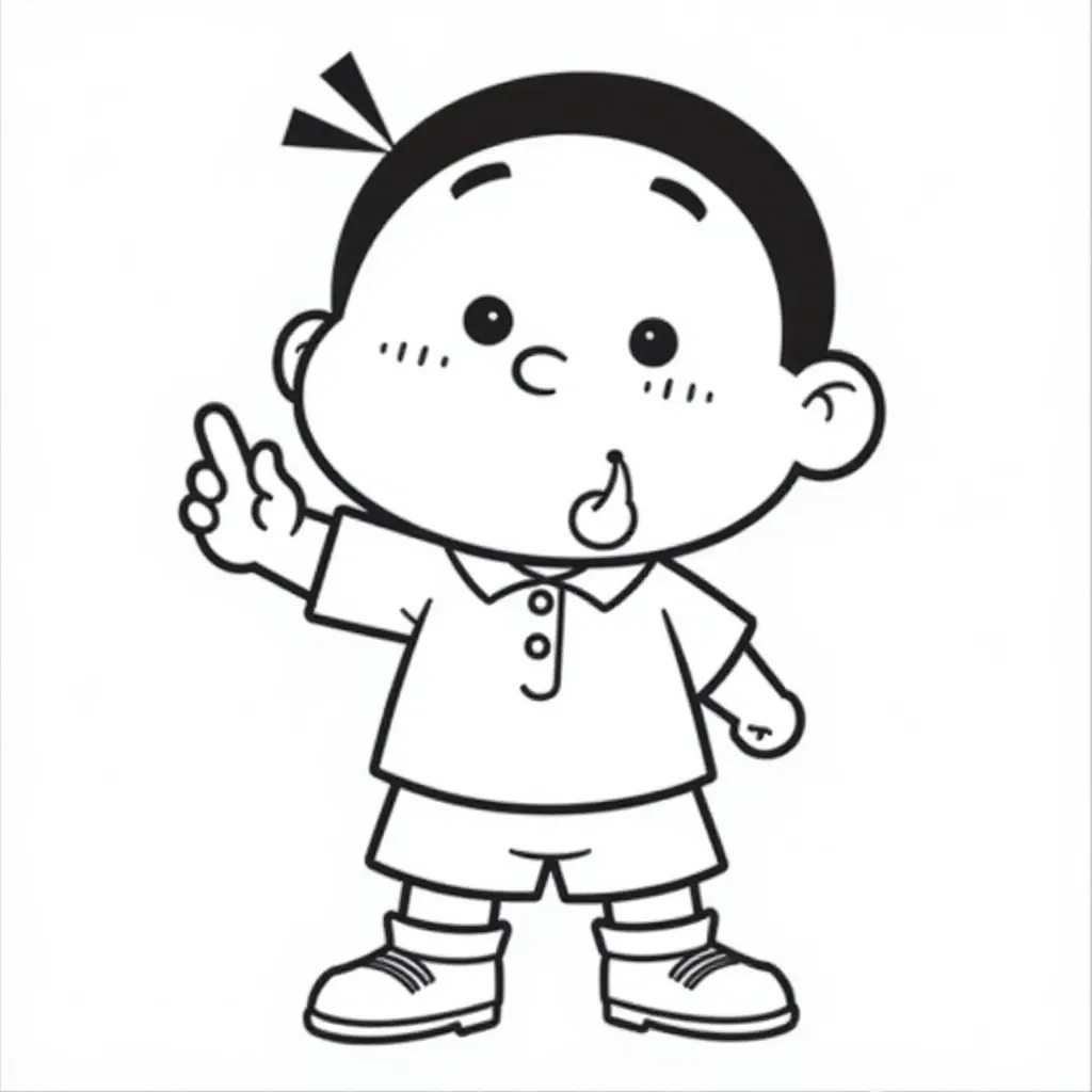 Crayon Shinchan صفحات التلوين