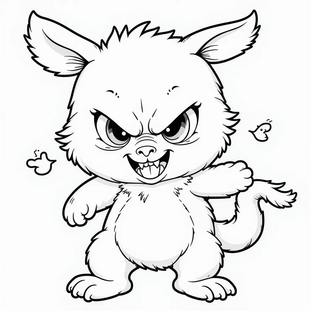  Labubu Angry صفحات التلوين