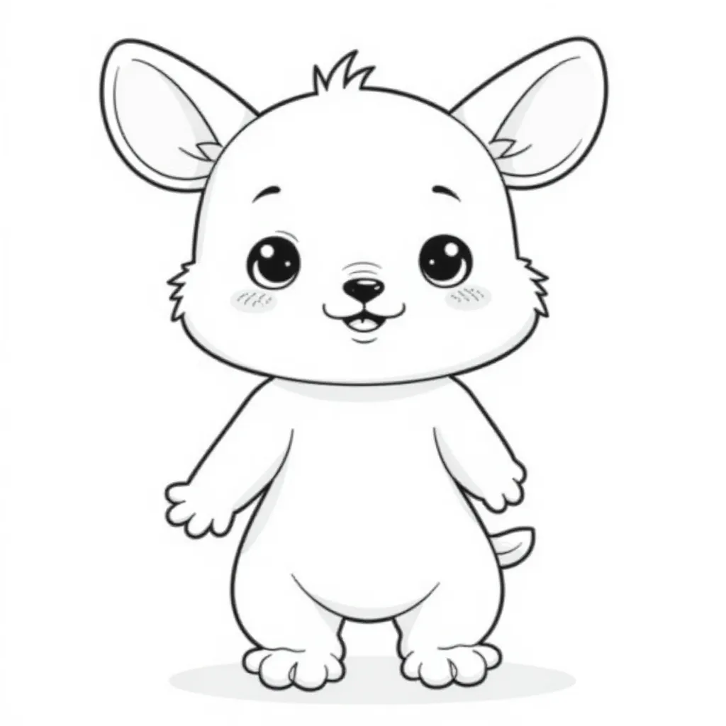 Labubu Basic Pose صفحات التلوين