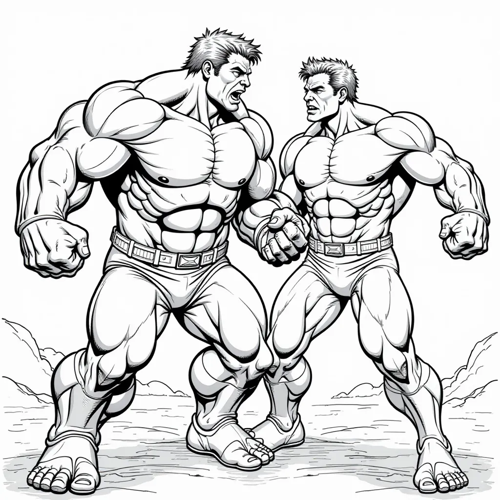  Hulk and Rick Jones صفحات التلوين