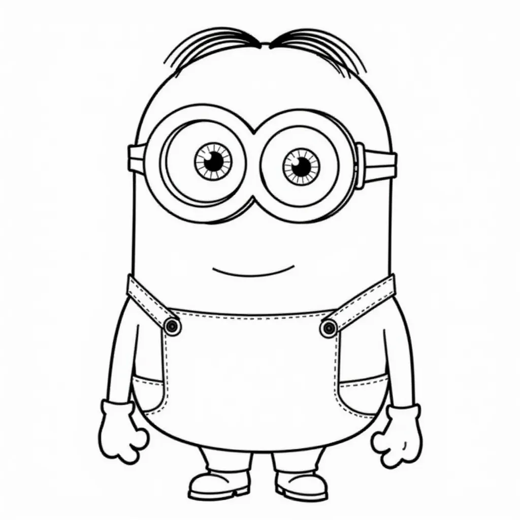 Minion Basic Pose صفحات التلوين