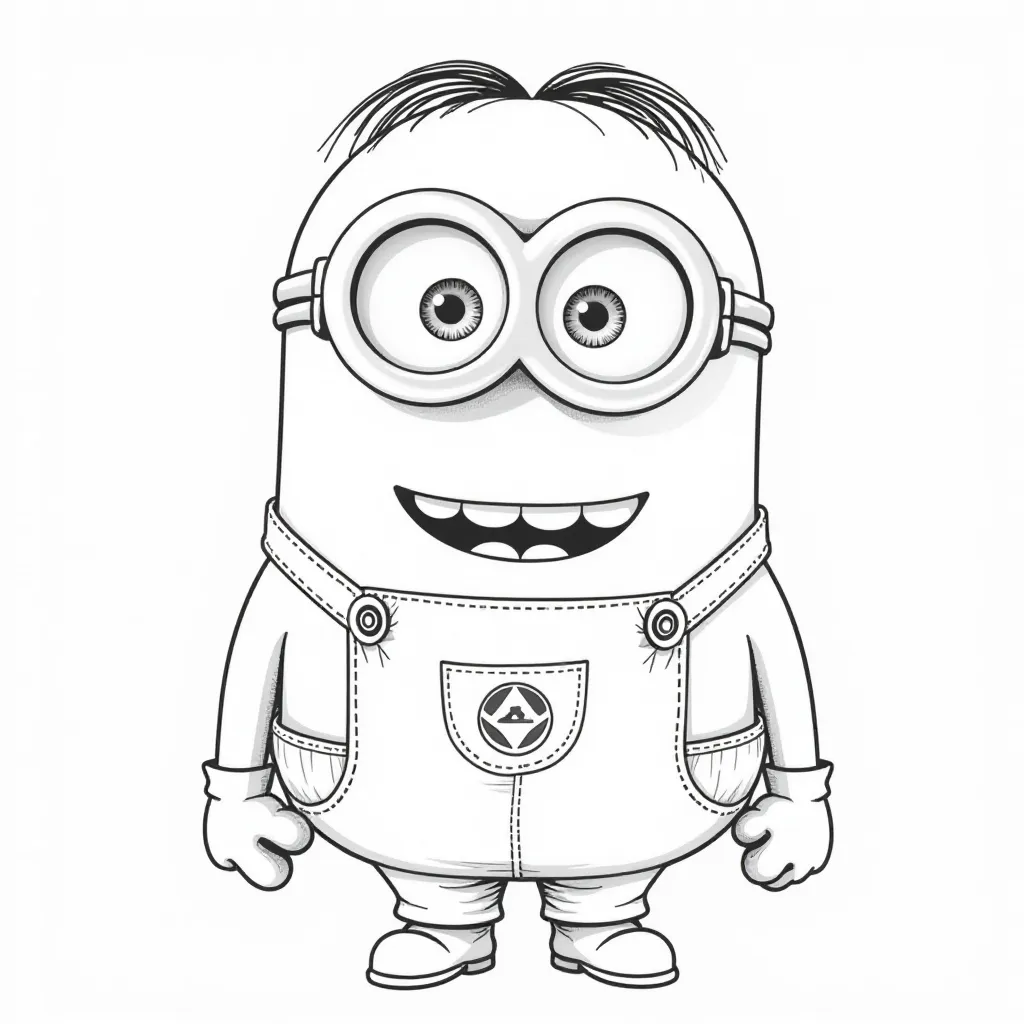  Minion in Overalls صفحات التلوين