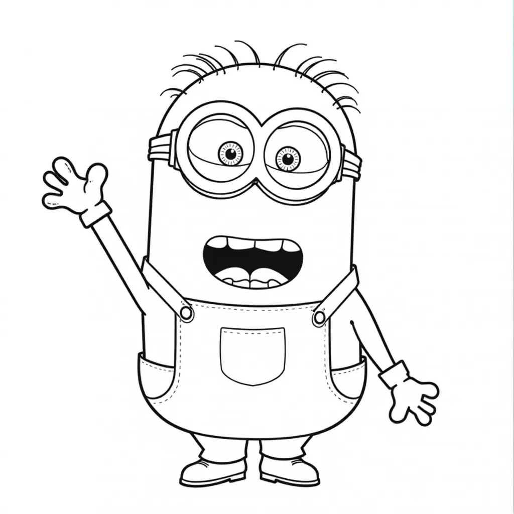  Minion Singing صفحات التلوين