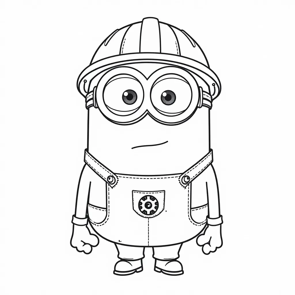  Minion Working صفحات التلوين