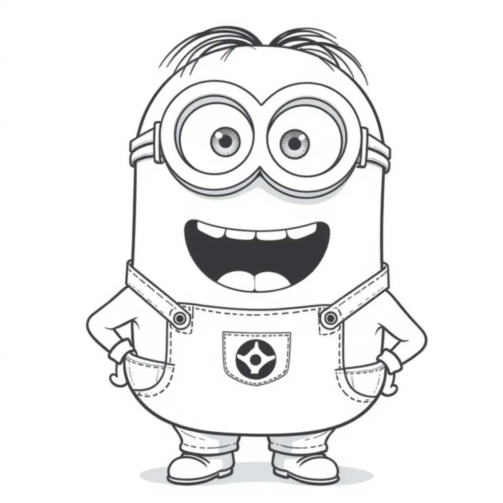  Minion Laughing صفحات التلوين