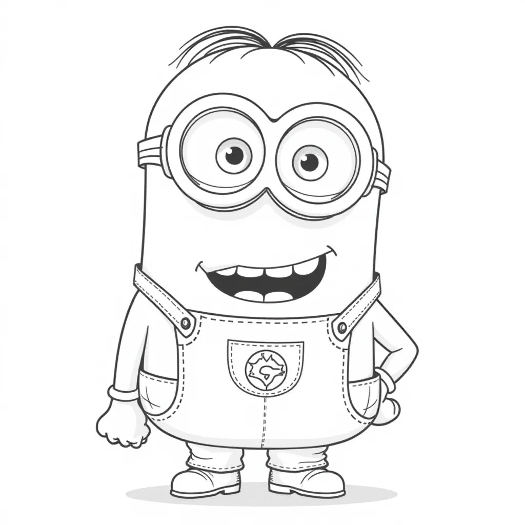  Minion Dave صفحات التلوين