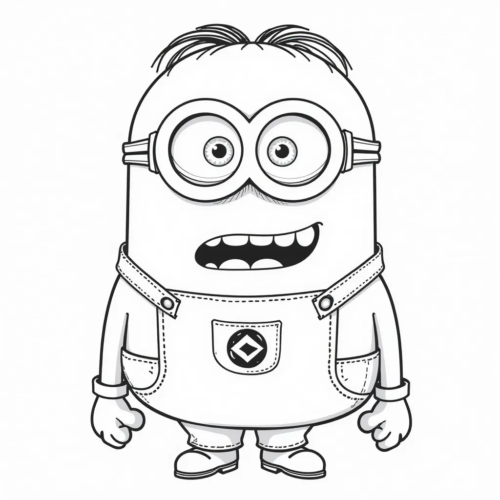 Minion with Gru صفحات التلوين