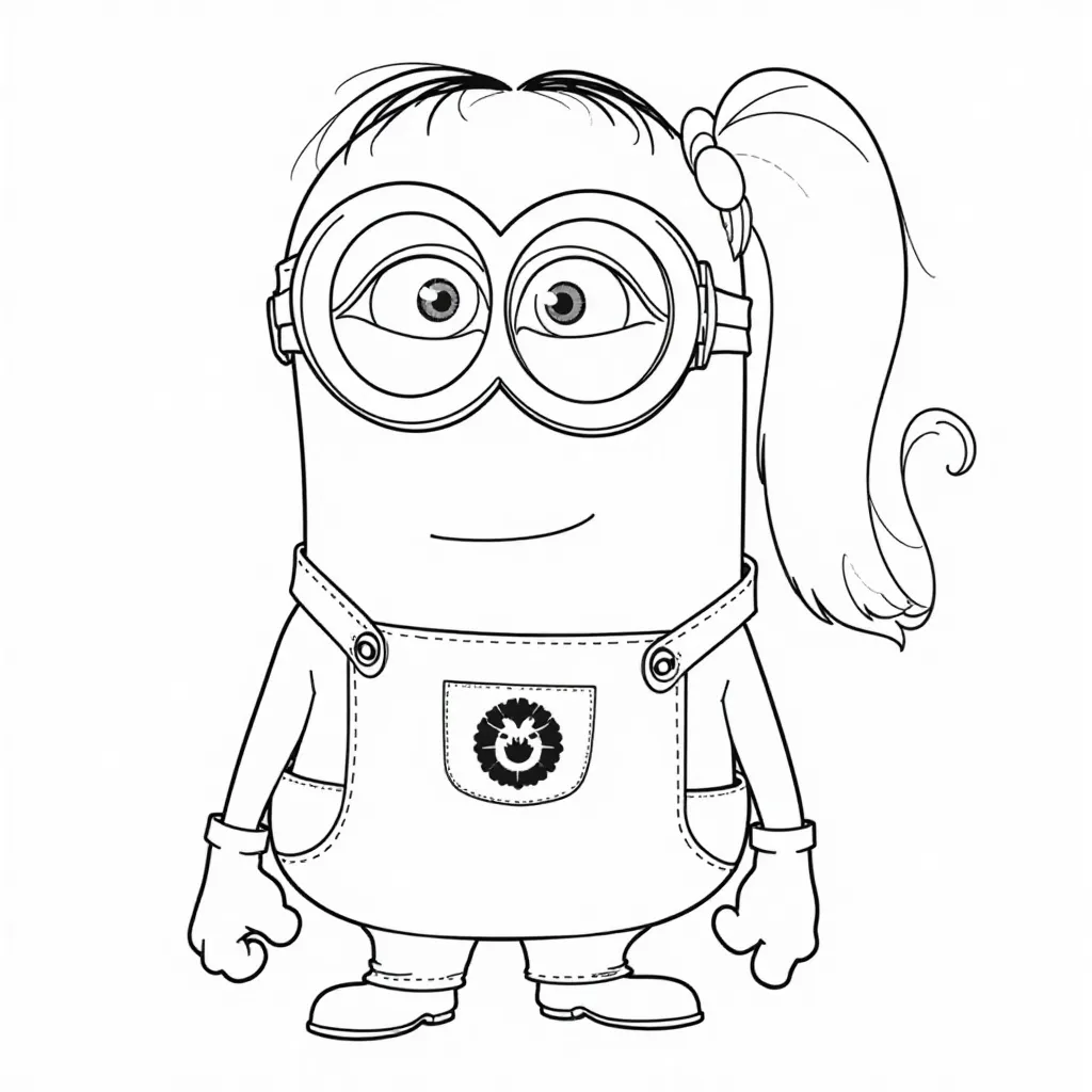  Minion with Agnes صفحات التلوين