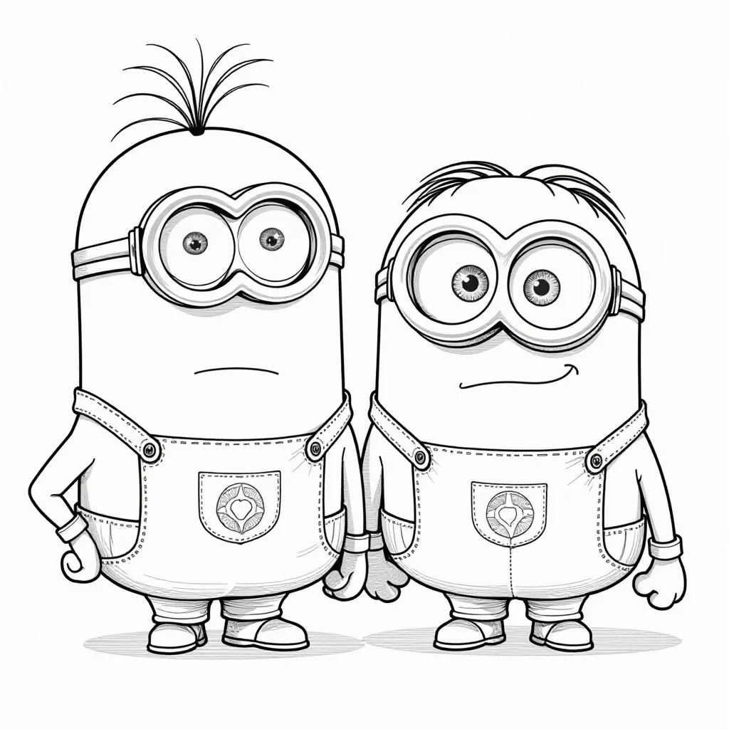  Minion in a Group صفحات التلوين