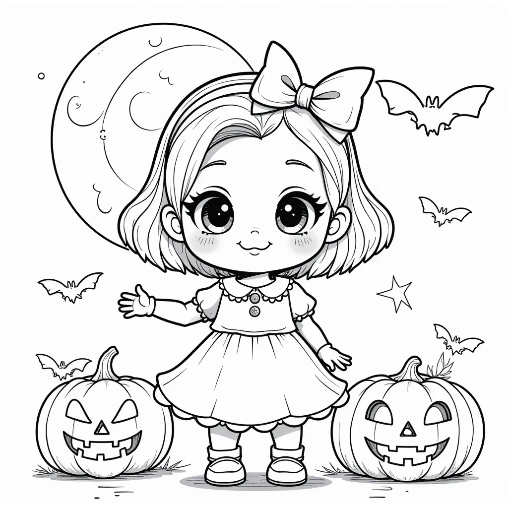 Melody Halloween صفحات التلوين