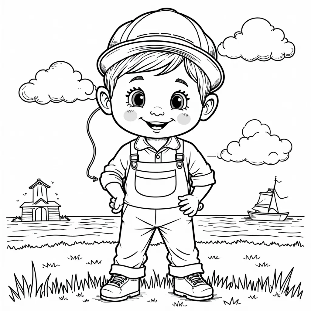 五一劳动节 A4整张 画面 صفحات التلوين