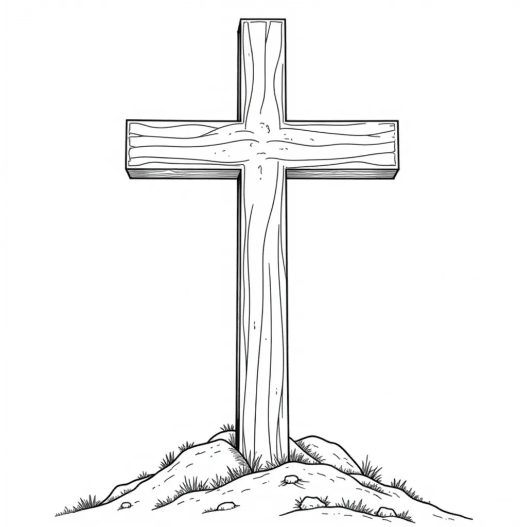 Good Friday Cross صفحات التلوين