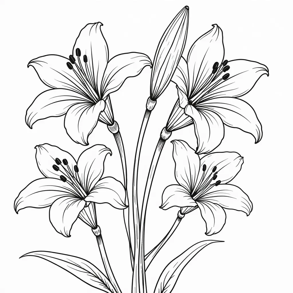  Good Friday Lilies صفحات التلوين
