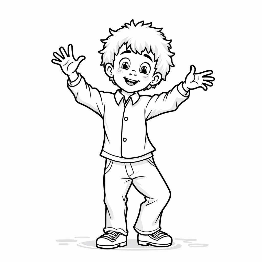 Mihai Chirica dancing coloring pages