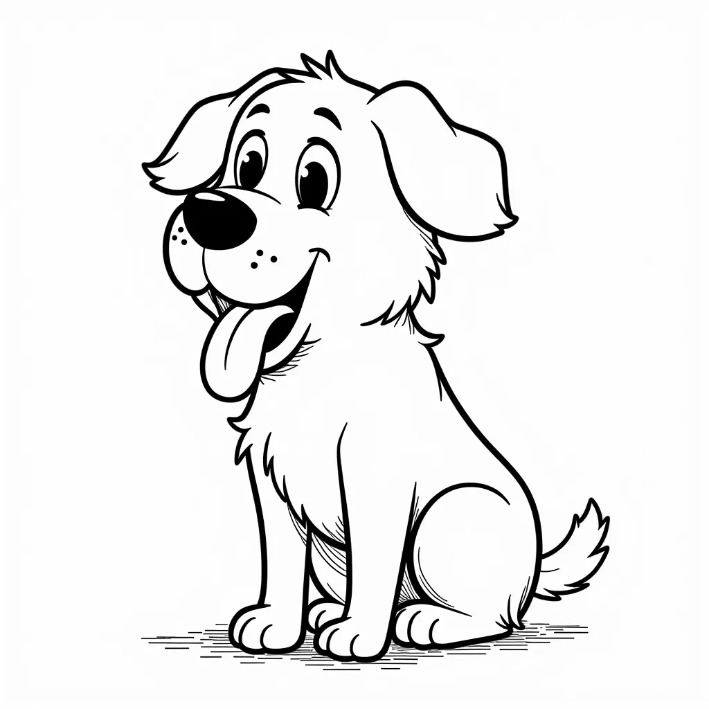 A dog eat shit coloring pages