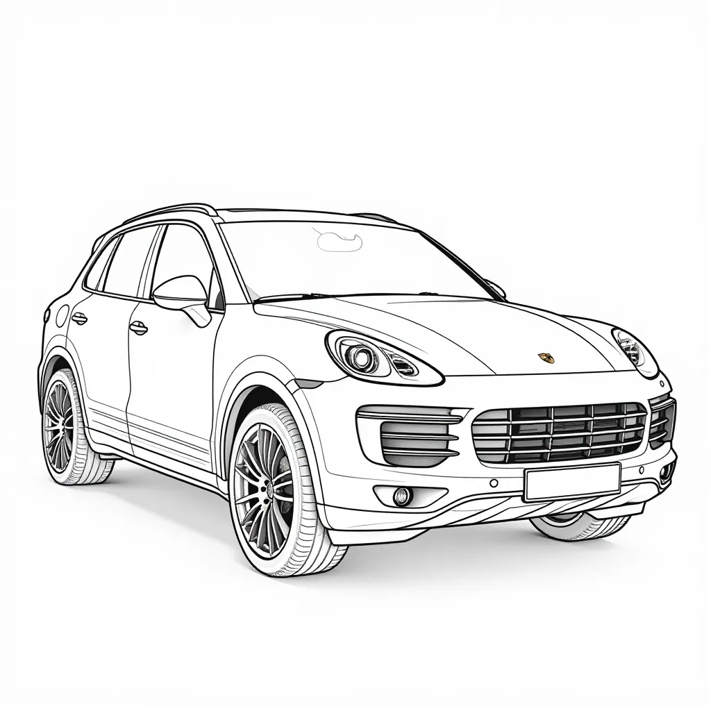 Porsche Cayenne صفحات التلوين