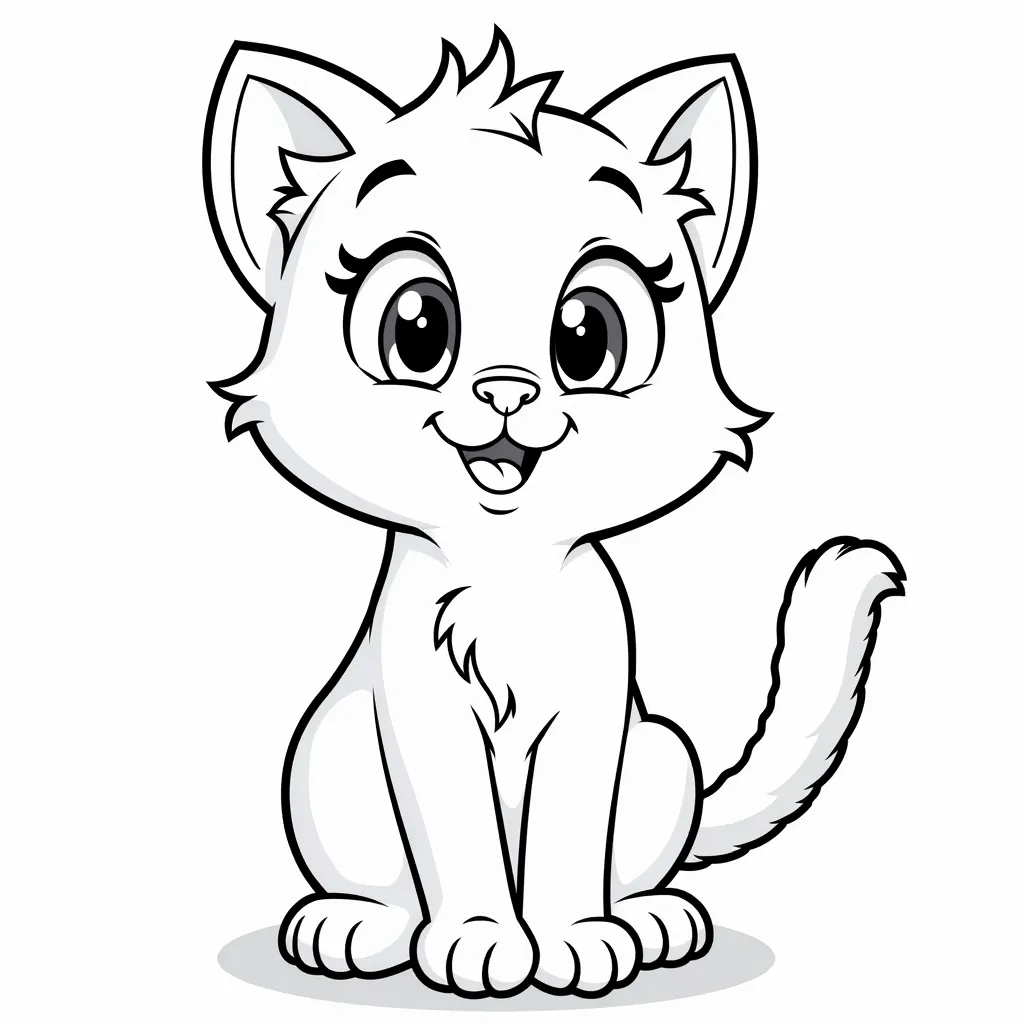 pussy coloring pages