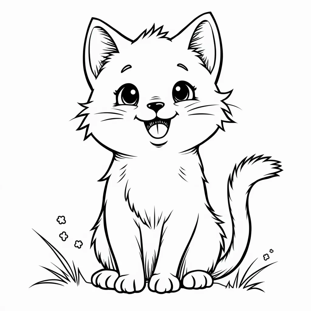 pussy in korean coloring pages