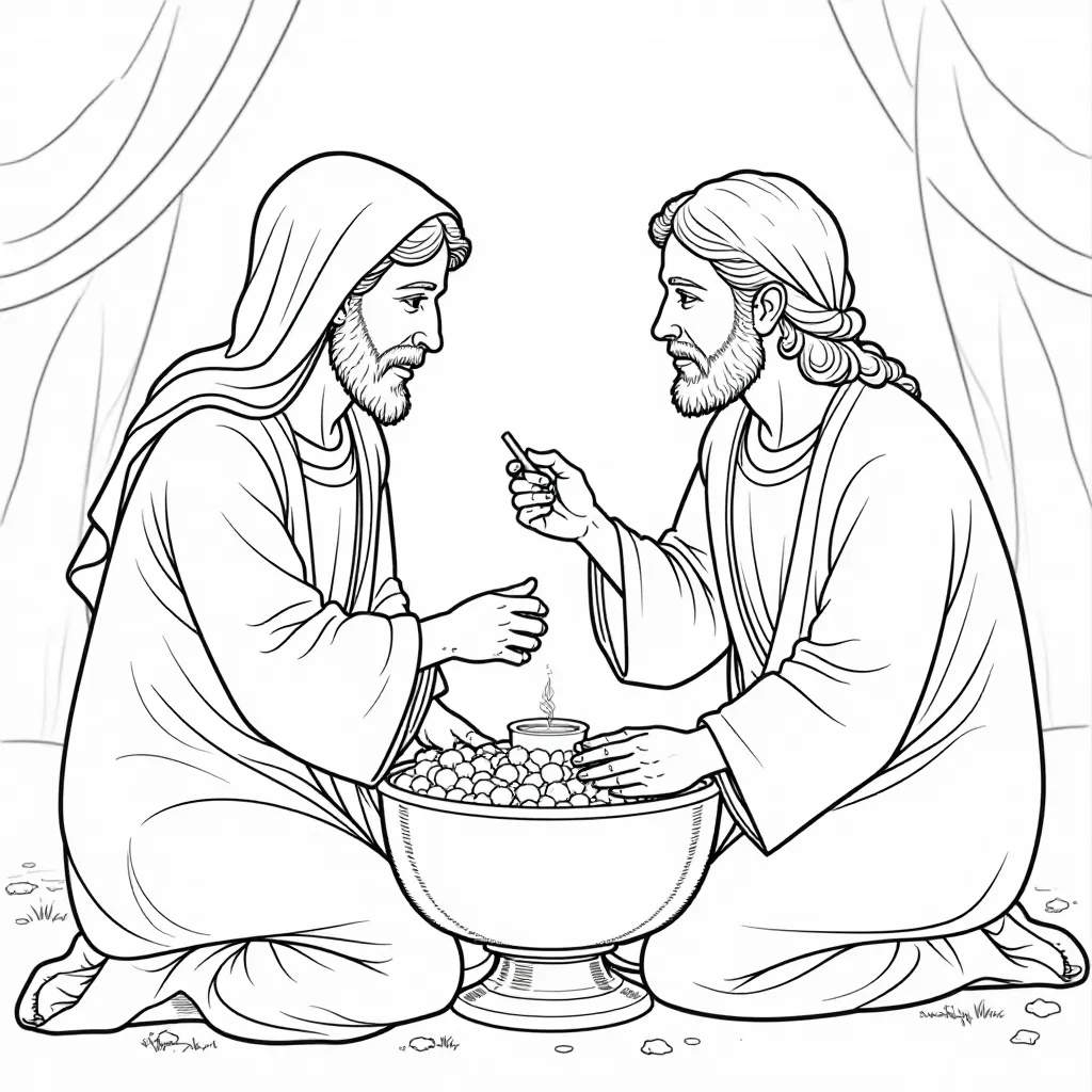 Maundy Thursday Sacrifice صفحات التلوين