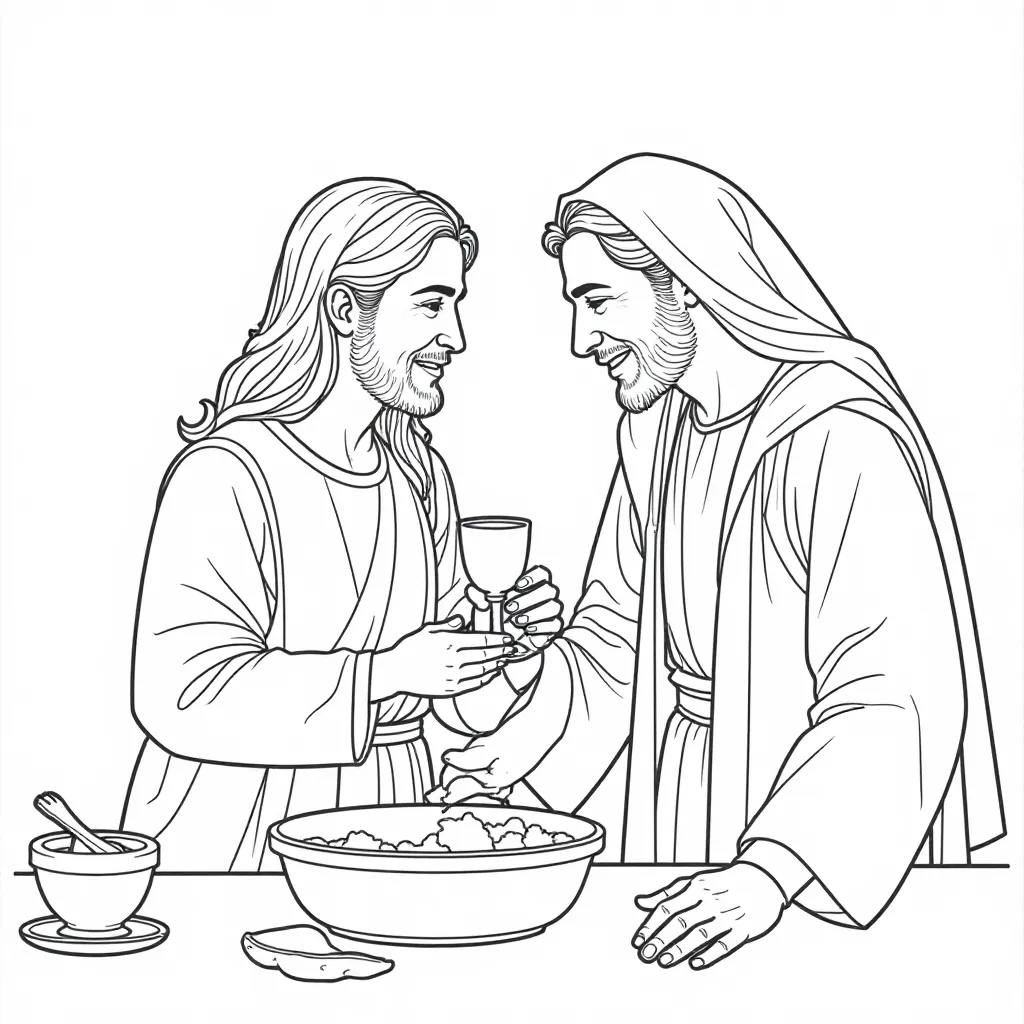  Maundy Thursday Love صفحات التلوين