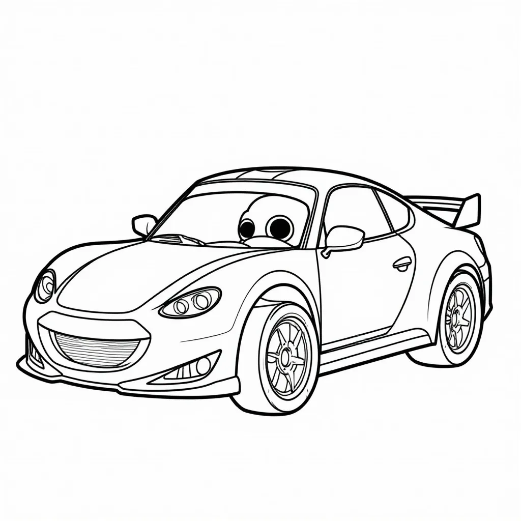 Race Car Basic صفحات التلوين