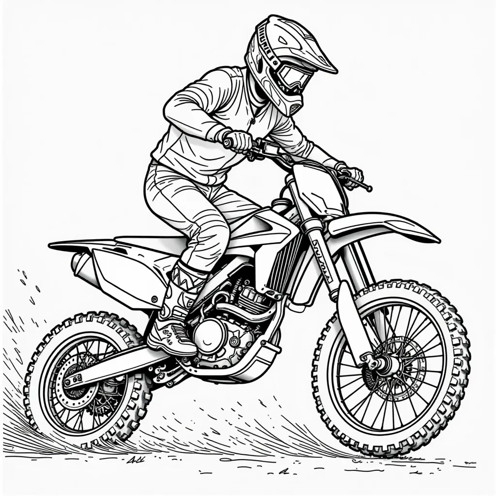 Dirt Bike Training صفحات التلوين