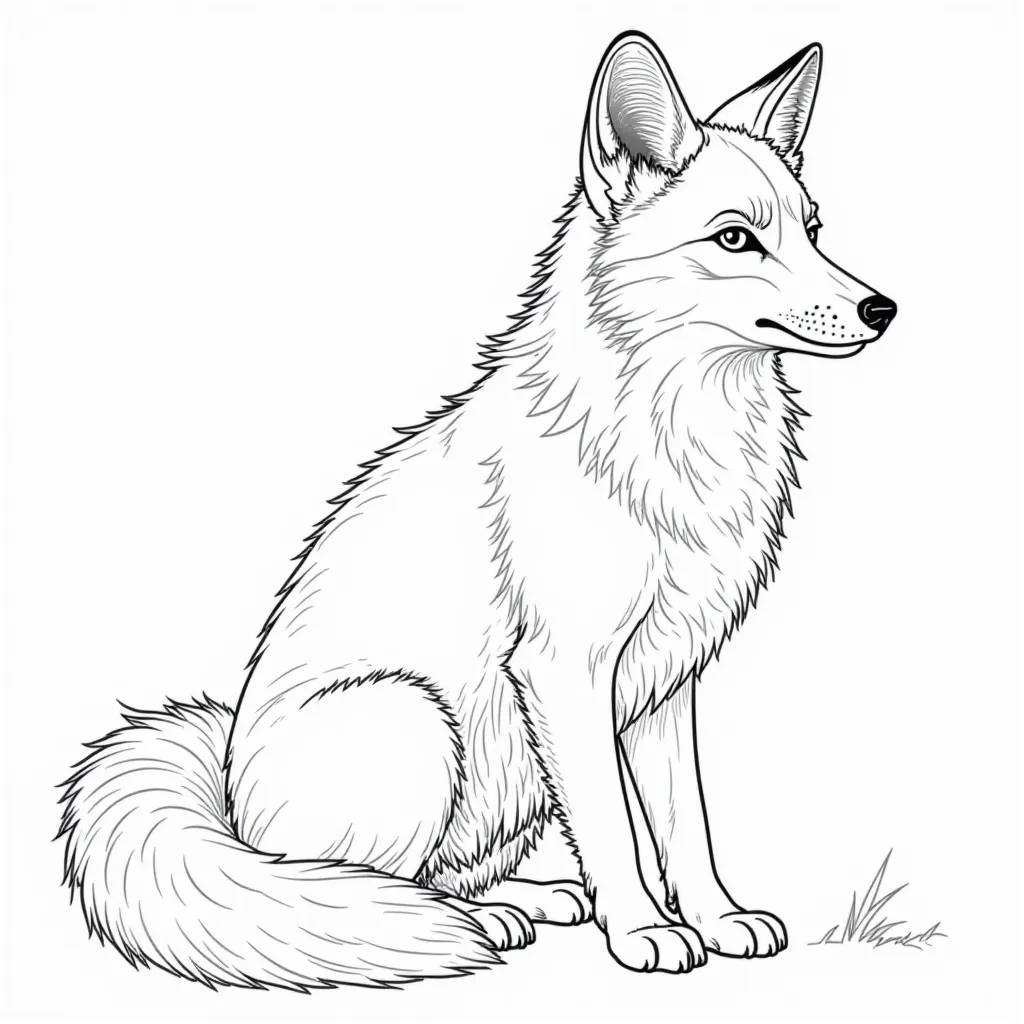 fox easy coloring صفحات التلوين