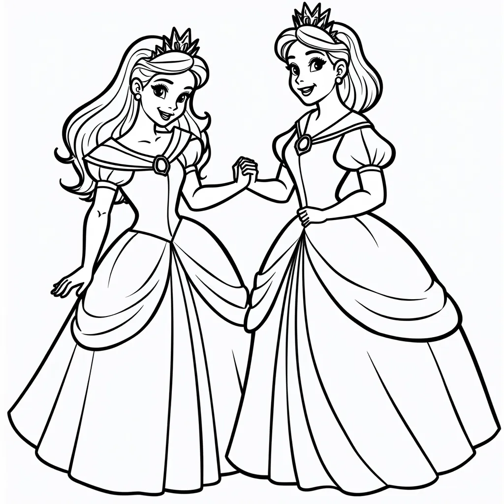 disney princeses coloring pages