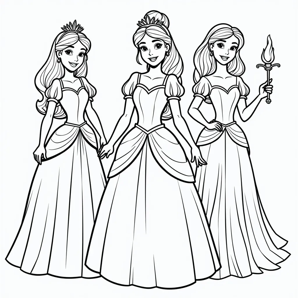 all disney princeses coloring pages