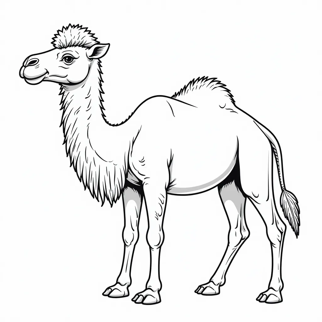 young camel  صفحات التلوين