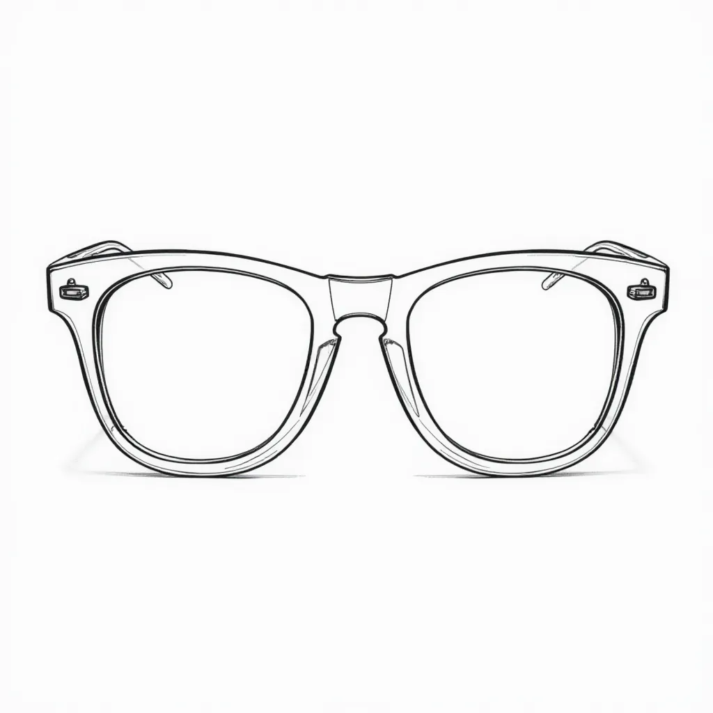 glasses صفحات التلوين
